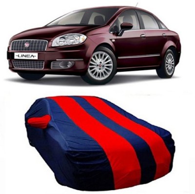 CLASS ONE Car Cover For Fiat Linea Classic (With Mirror Pockets)(Red)