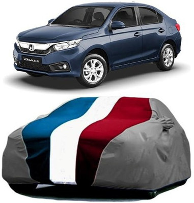 MSR STORE Car Cover For Honda Amaze (With Mirror Pockets)(Red, Blue, Grey)