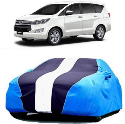 MSR STORE Car Cover For Toyota Innova Crysta (With Mirror Pockets)(Blue)