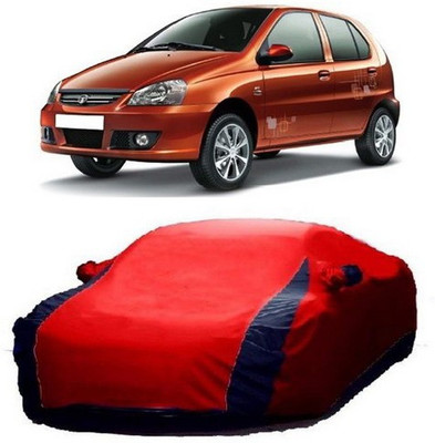 AASDEE Car Cover For Tata Indica V2 (With Mirror Pockets)(Red)