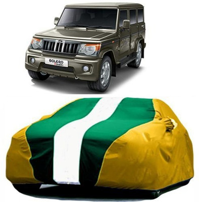 XGuard Car Cover For Mahindra Bolero (With Mirror Pockets)(Yellow, Green)