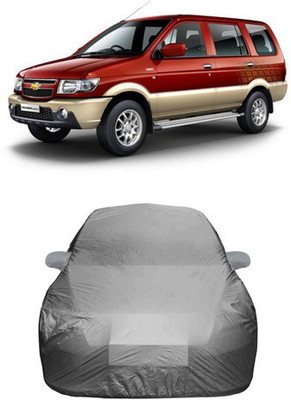 TheProtect Car Cover For Chevrolet Tavera (With Mirror Pockets)(Grey)