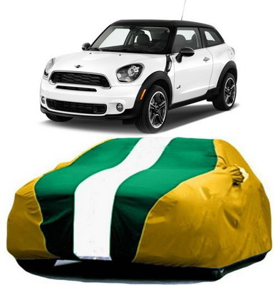 AAMANG Car Cover For Mercedes Benz Cooper (With Mirror Pockets)(Yellow, Green)
