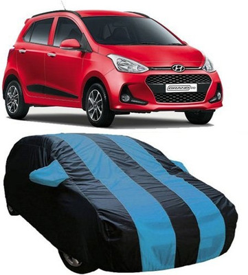 MSR STORE Car Cover For Hyundai Grand i10 (With Mirror Pockets)(Blue)