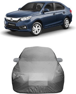 AAMANG Car Cover For Honda Amaze (With Mirror Pockets)(Grey)