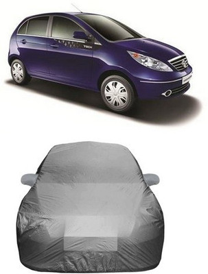 MSR STORE Car Cover For Tata Vista Tech (With Mirror Pockets)(Grey)