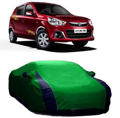 MSR STORE Car Cover For Maruti Suzuki Alto K10 (With Mirror Pockets)(Green)