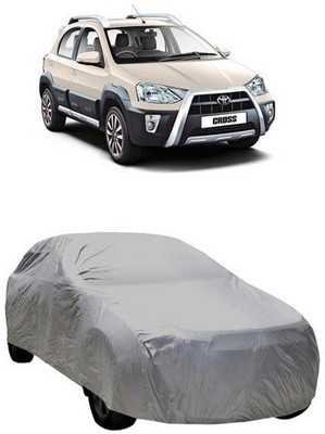 HDSERVICES Car Cover For Toyota Etios Cross (Without Mirror Pockets)(Grey)