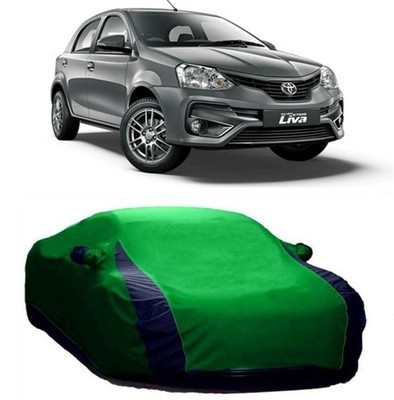 MSR STORE Car Cover For Toyota Etios Liva (With Mirror Pockets)(Multicolor)