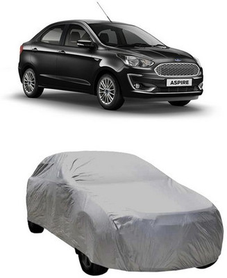 MSR STORE Car Cover For Ford Figo Aspire (Without Mirror Pockets)(Grey)