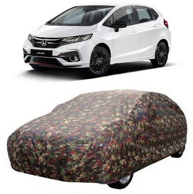 MSR STORE Car Cover For Honda Jazz (Without Mirror Pockets)(Multicolor)