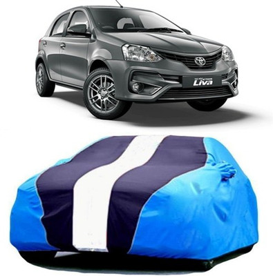AAMANG Car Cover For Toyota Etios Liva (With Mirror Pockets)(Blue)