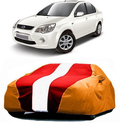 AASDEE Car Cover For Ford Fiesta Classic (With Mirror Pockets)(Red, Orange)