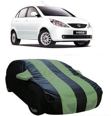 AAMANG Car Cover For Tata Indica Vista (With Mirror Pockets)(Green)