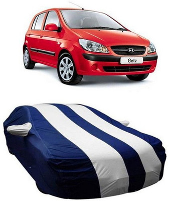 HDSERVICES Car Cover For Hyundai Getz Prime (With Mirror Pockets)(White)