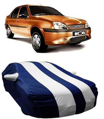 HDSERVICES Car Cover For Ford Ikon (With Mirror Pockets)(White)