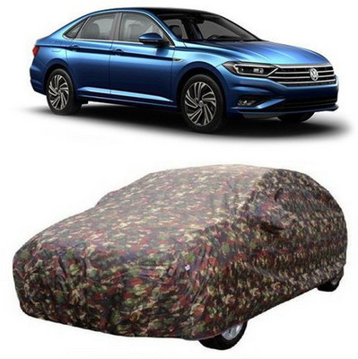 VIRMANG Car Cover For Volkswagen Jetta (With Mirror Pockets)(Multicolor)