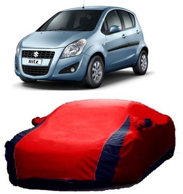MSR STORE Car Cover For Maruti Suzuki Ritz (With Mirror Pockets)(Red)