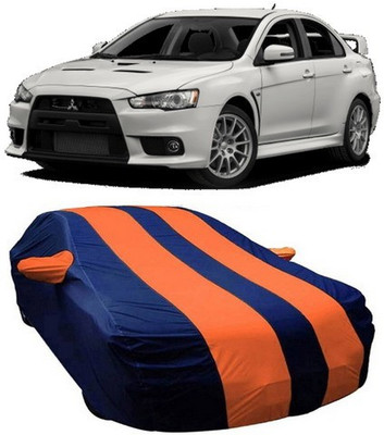 HDSERVICES Car Cover For Mitsubishi Lancer (With Mirror Pockets)(Orange)