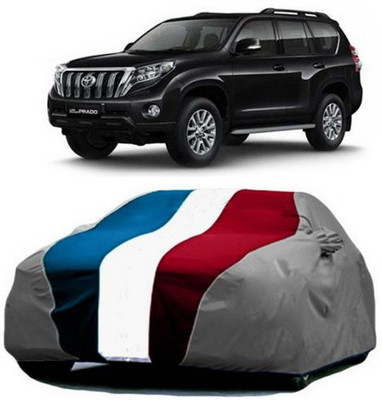 AAMANG Car Cover For Toyota Land Cruiser Prado (With Mirror Pockets)(Red, Blue, Grey)