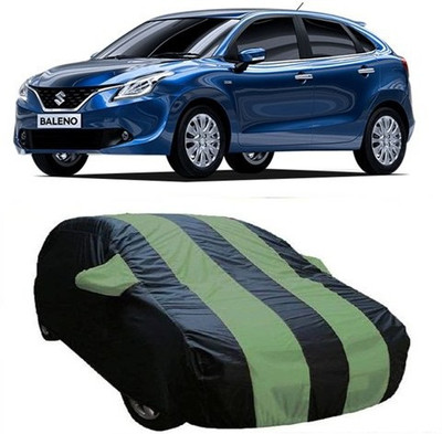 HDSERVICES Car Cover For Maruti Suzuki Baleno (With Mirror Pockets)(Green)