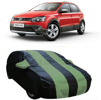 XGuard Car Cover For Volkswagen Polo Cross (With Mirror Pockets)(Green)