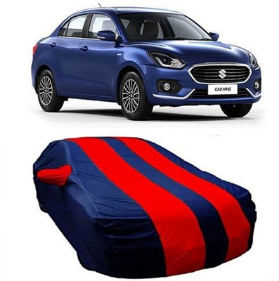 HDSERVICES Car Cover For Maruti Suzuki Swift Dzire (With Mirror Pockets)(Red)