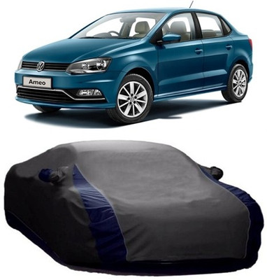 XGuard Car Cover For Volkswagen Ameo (With Mirror Pockets)(Grey)