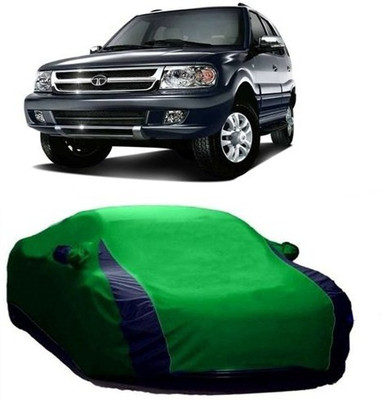 XGuard Car Cover For Tata Safari Dicor (With Mirror Pockets)(Green)