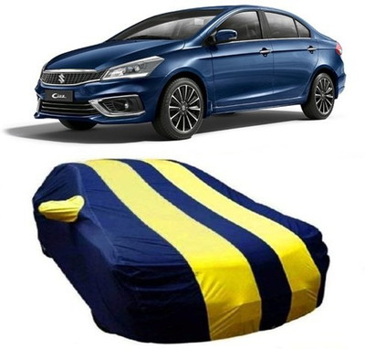 VIRMANG Car Cover For Maruti Suzuki Ciaz (With Mirror Pockets)(Yellow)