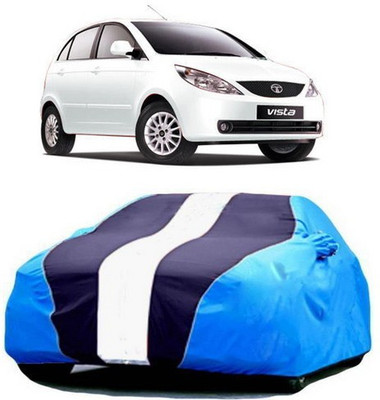 AAMANG Car Cover For Tata Indica Vista (With Mirror Pockets)(Blue)