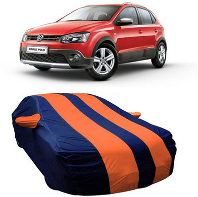 CLASS ONE Car Cover For Volkswagen Polo Cross (With Mirror Pockets)(Orange)