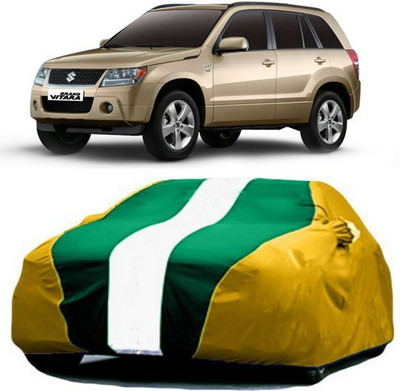 XGuard Car Cover For Maruti Suzuki Grand Vitara (With Mirror Pockets)(Yellow, Green)