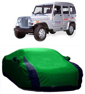 AASDEE Car Cover For Mahindra Marshal (With Mirror Pockets)(Green)