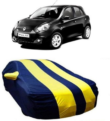 TheProtect Car Cover For Renault Pulse (With Mirror Pockets)(Yellow, Blue)