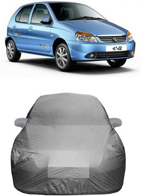 HDSERVICES Car Cover For Tata Indica eV2 (With Mirror Pockets)(Grey)