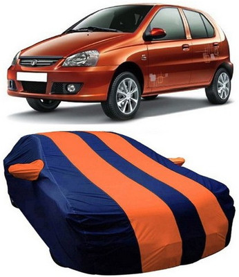 TheProtect Car Cover For Tata Indica V2 (With Mirror Pockets)(Orange)