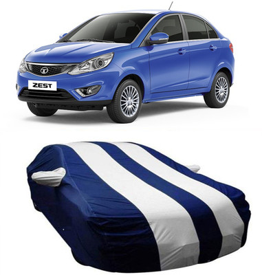 MSR STORE Car Cover For Tata Zest (With Mirror Pockets)(White)