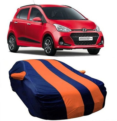 XGuard Car Cover For Hyundai Grand i10 (With Mirror Pockets)(Orange)