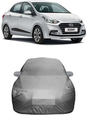 AAMANG Car Cover For Hyundai Xcent (With Mirror Pockets)(Grey)