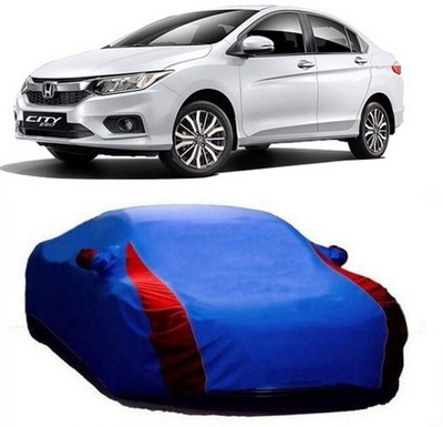 AAMANG Car Cover For Honda City ZX (With Mirror Pockets)(Blue)