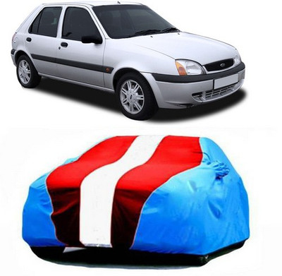 CLASS ONE Car Cover For Ford Fiesta Old (With Mirror Pockets)(Blue, Red)