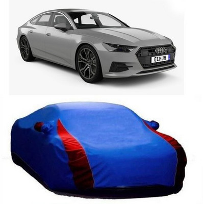 MSR STORE Car Cover For Audi A4 (With Mirror Pockets)(Blue)