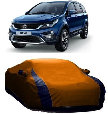 MSR STORE Car Cover For Tata Hexa (With Mirror Pockets)(Orange)