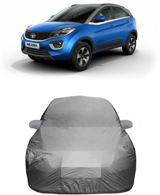 VIRMANG Car Cover For Tata Nexon (With Mirror Pockets)(Grey)