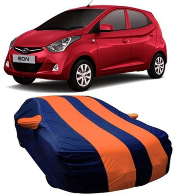 MSR STORE Car Cover For Hyundai Eon (With Mirror Pockets)(Orange)