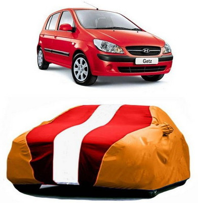 CLASS ONE Car Cover For Hyundai Getz Prime (With Mirror Pockets)(Red, Orange)