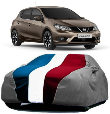 VIRMANG Car Cover For Nissan Pulsar (With Mirror Pockets)(Red, Blue, Grey)