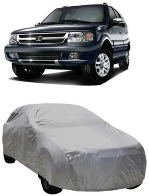 Kawach Car Cover For Tata Safari Dicor (Without Mirror Pockets)(Grey)