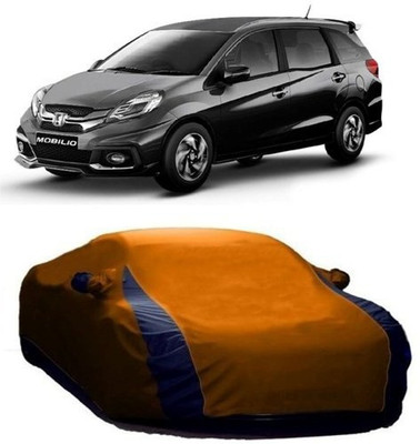 HDSERVICES Car Cover For Honda Mobilio (With Mirror Pockets)(Orange)